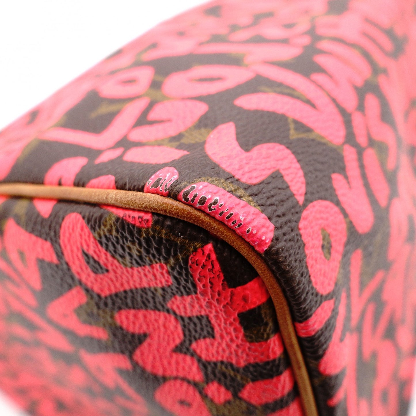 LOUIS VUITTON Speedy 25 Monogram Graffiti Handbag, Pink
