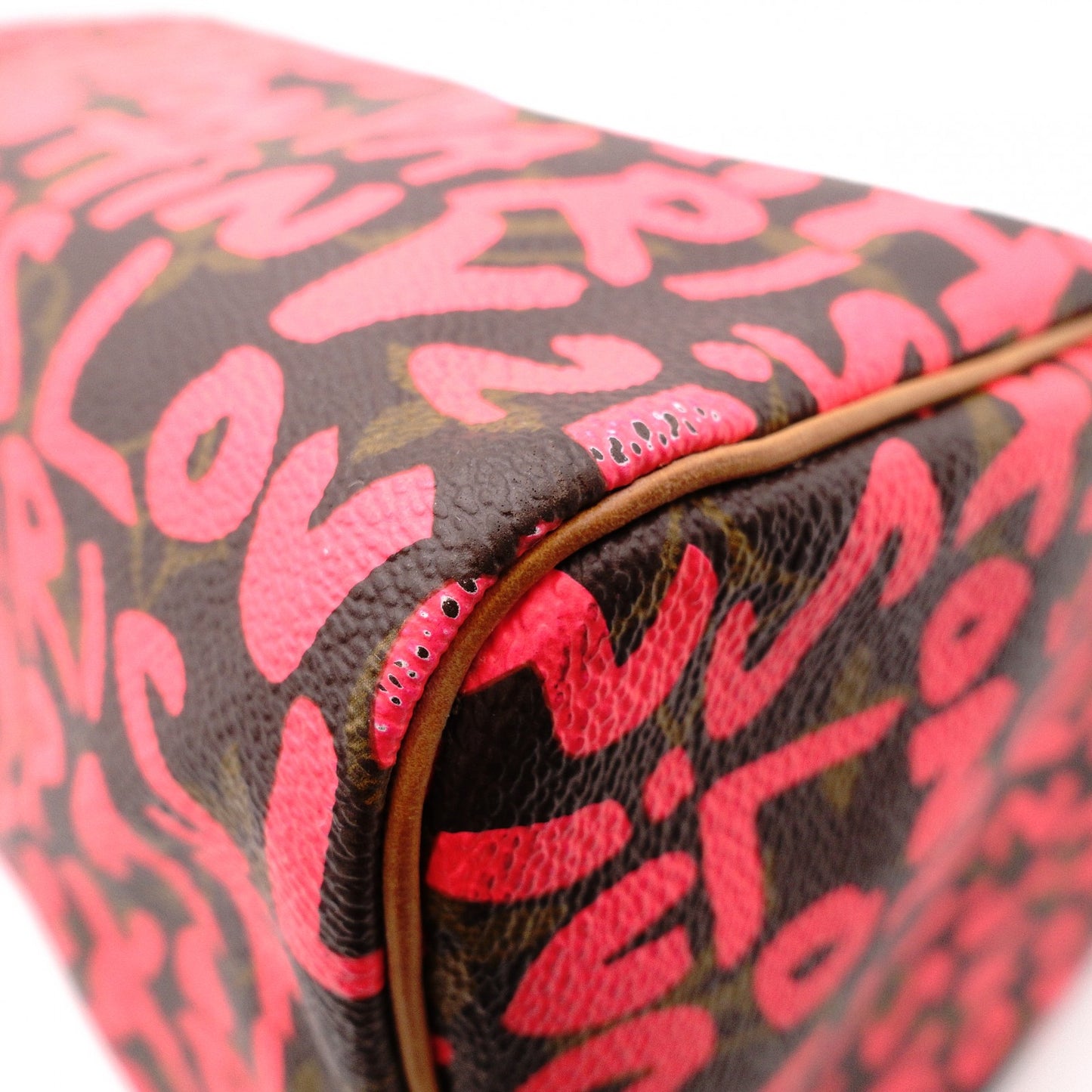 LOUIS VUITTON Speedy 25 Monogram Graffiti Handbag, Pink