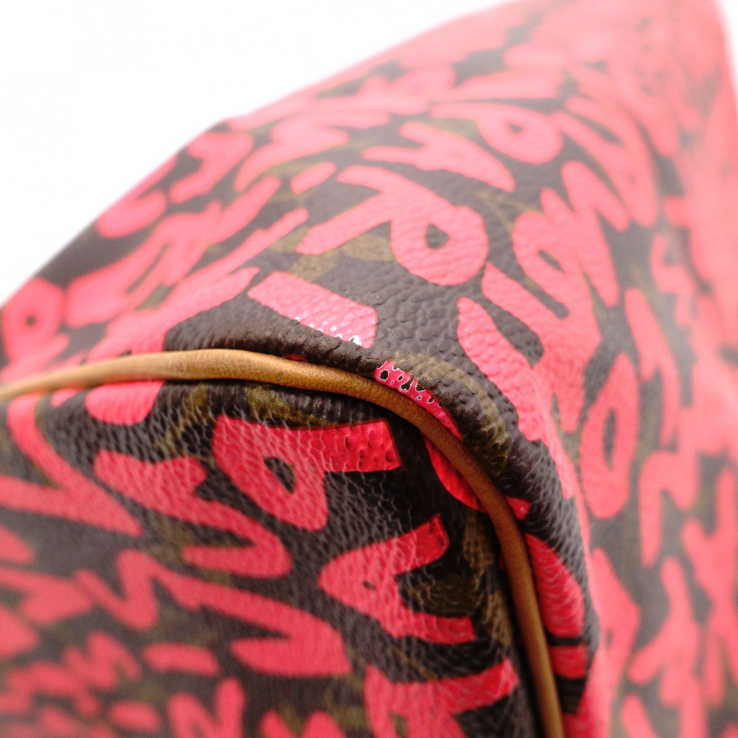 LOUIS VUITTON Speedy 25 Monogram Graffiti Handbag, Pink