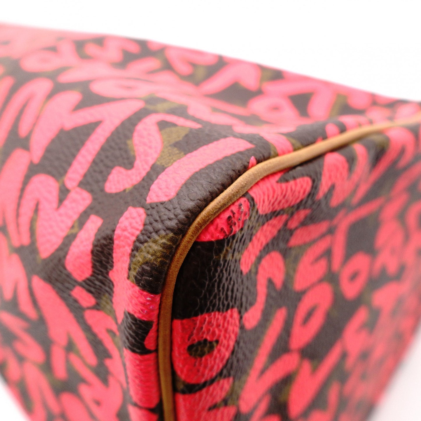 LOUIS VUITTON Speedy 25 Monogram Graffiti Handbag, Pink