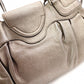 Salvatore Ferragamo Gancini Shoulder Bag, Leather, Champagne Gold