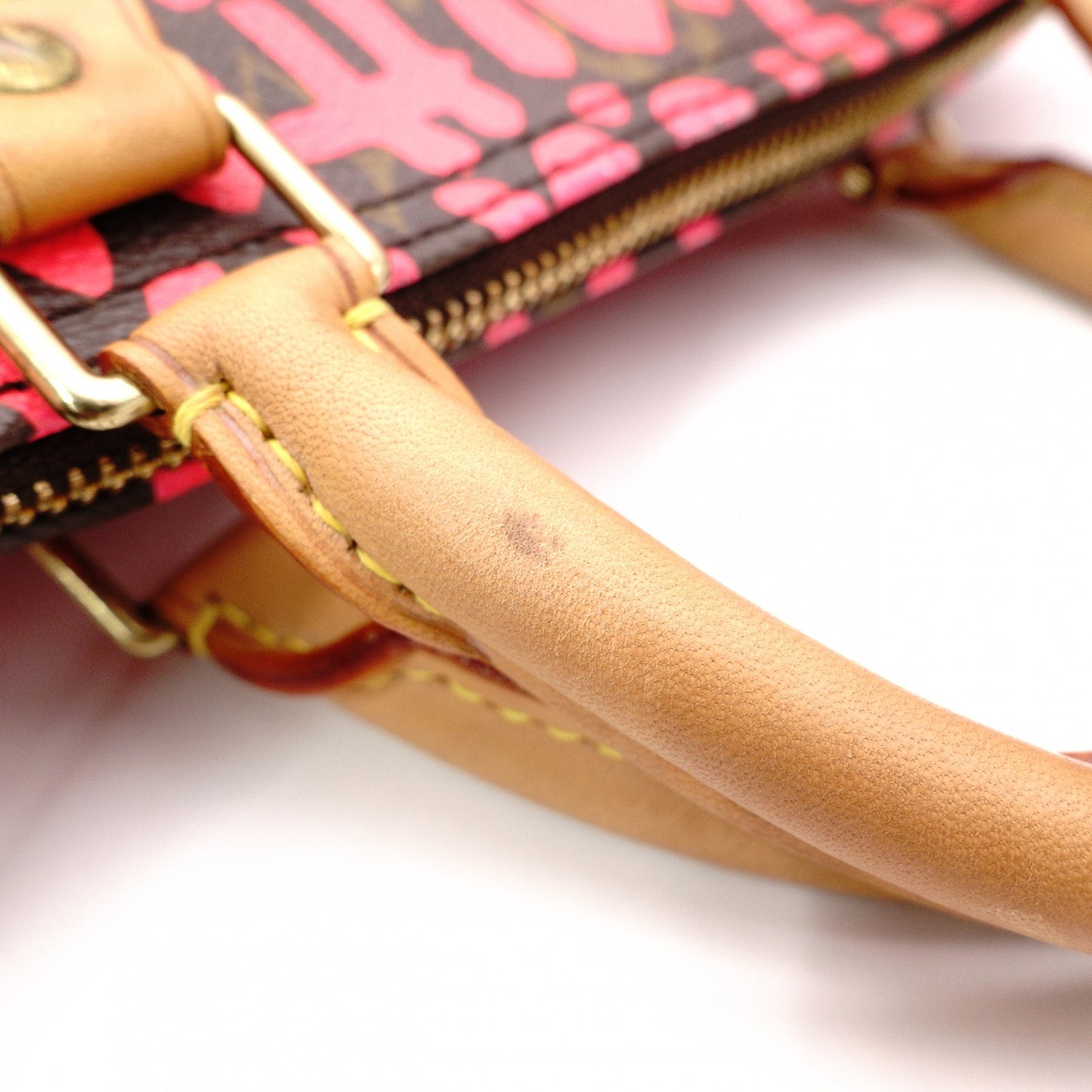 LOUIS VUITTON Speedy 25 Monogram Graffiti Handbag, Pink
