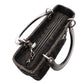 Christian Dior Lady Dior Handbag Black Canvas Black Gunmetal Hardware R801165