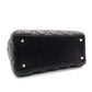 Christian Dior Lady Dior Handbag Black Leather 2-Way Shoulder Bag Silver Hardware Cannage R8011031