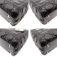 Christian Dior Lady Dior Handbag Black Leather 2-Way Shoulder Bag Silver Hardware Cannage R8011031