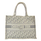 Christian Dior Trotter Book Tote Tote Bag Gray Canvas CD Logo R801695