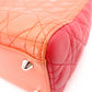 Christian Dior Lady Dior Handbag, Leather, Orange, 2-Way