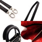 Christian Dior Lady Dior Handbag Black Leather 2-Way Shoulder Bag Silver Hardware Cannage R8011031