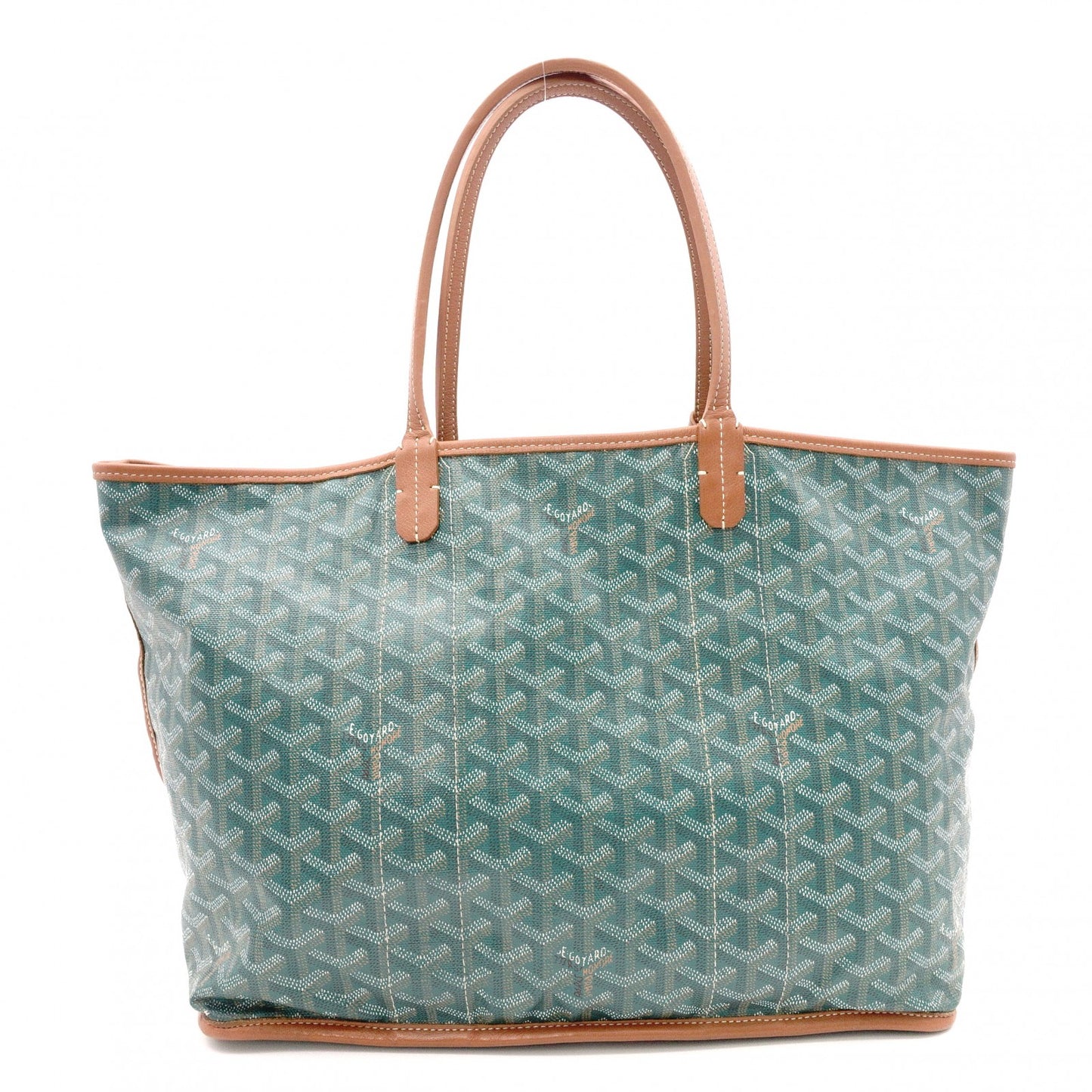 GOYARD Reversible Pertuis PM Tote Bag / PVC / Leather / Green