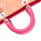 Christian Dior Lady Dior Handbag, Leather, Orange, 2-Way