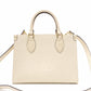 LOUIS VUITTON On the Go PM OTG Monogram Implant Handbag, Leather, Off-White, 2-Way
