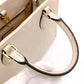 LOUIS VUITTON On the Go PM OTG Monogram Implant Handbag, Leather, Off-White, 2-Way