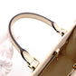 LOUIS VUITTON On the Go PM OTG Monogram Implant Handbag, Leather, Off-White, 2-Way