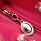 Christian Dior Lady Dior Handbag, Leather, Orange, 2-Way
