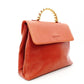 LOEWE Velasquez Handbag Orange Leather 2-Way Shoulder Vintage Gold Hardware R801997