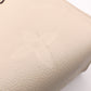 LOUIS VUITTON On the Go PM OTG Monogram Implant Handbag, Leather, Off-White, 2-Way