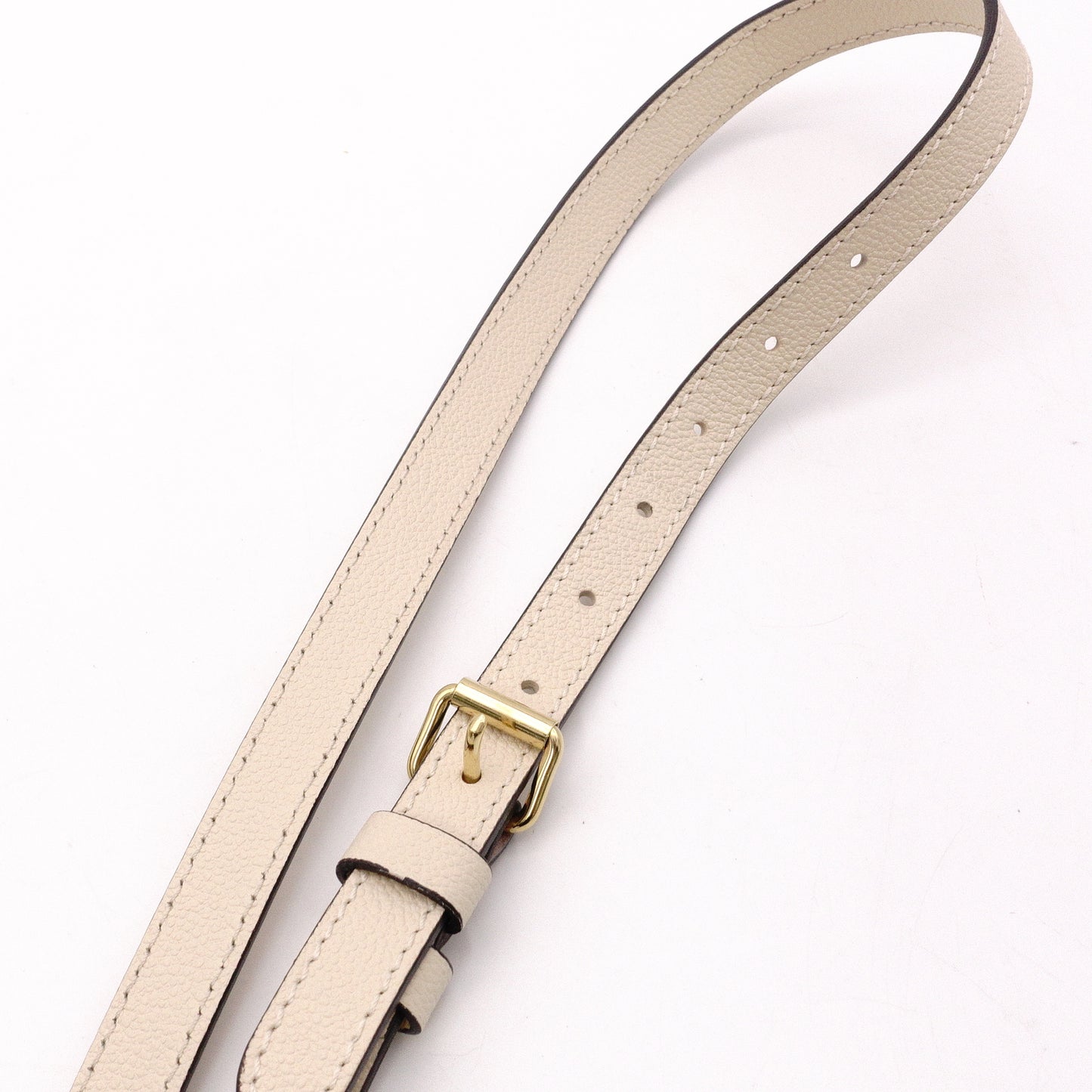 LOUIS VUITTON On the Go PM OTG Monogram Implant Handbag, Leather, Off-White, 2-Way