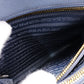 PRADA Saffiano Leather Handbag, Blue, 2-Way Crossbody, Gold Hardware