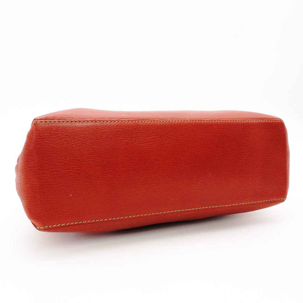 LOEWE Velasquez Handbag Orange Leather 2-Way Shoulder Vintage Gold Hardware R801997