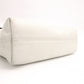 Chanel Lambskin Coco Logo Tote Bag, Leather, White, Women's, Two-tone, Black and White