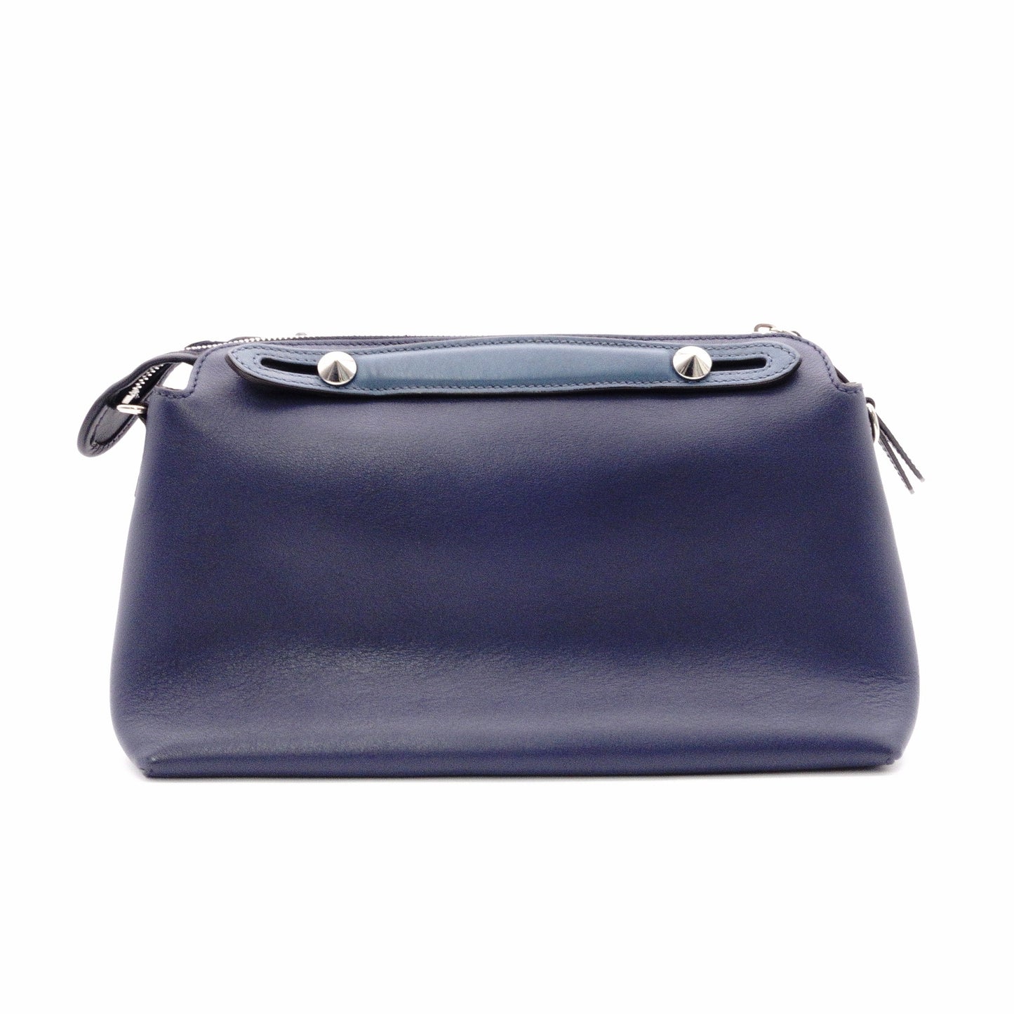 FENDI フェンディ バイザウェイ ハンドバッグ レザー ネイビーブルー系【中古】 レディース