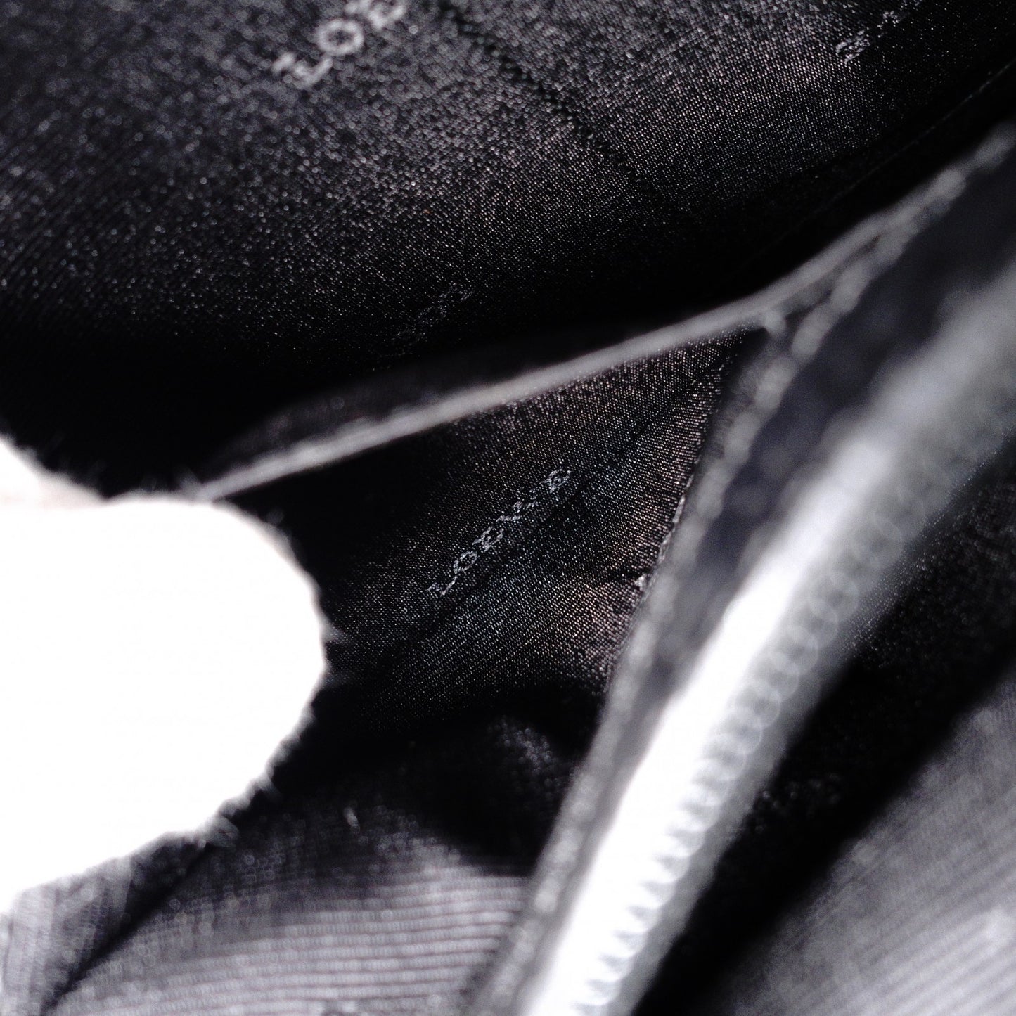 LOEWE Senda Vintage Shoulder Bag, Canvas and Leather, Black