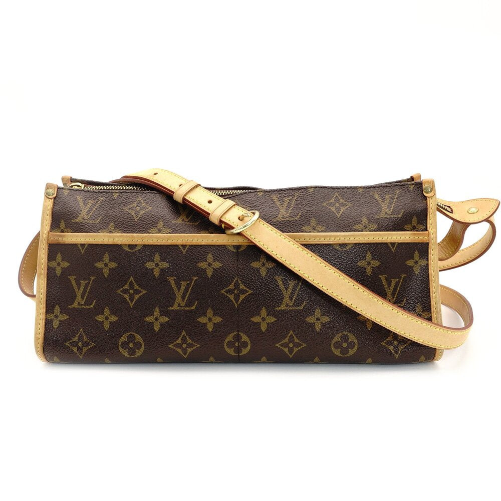 LOUIS VUITTON Monogram Canvas Popincourt Long Shoulder Bag PVC M4008 Leather Brown 7-4-150