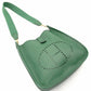 HERMES Evelyn PM Green Epson Shoulder Bag Leather H Logo Gold Hardware □B Engraved R8020040
