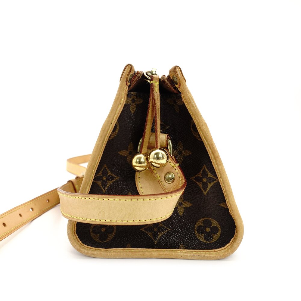 LOUIS VUITTON Monogram Canvas Popincourt Long Shoulder Bag PVC M4008 Leather Brown 7-4-150