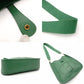 HERMES Evelyn PM Green Epson Shoulder Bag Leather H Logo Gold Hardware □B Engraved R8020040