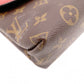 LOUIS VUITTON Saint Placide Monogram Canvas Shoulder Bag, PVC/Leather, Brown and Red, Women’s