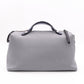 FENDI By the Way Shoulder Bag, Leather, Gray, 2-Way Crossbody, Silver Hardware