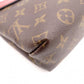 LOUIS VUITTON Saint Placide Monogram Canvas Shoulder Bag, PVC/Leather, Brown and Red, Women’s