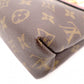 LOUIS VUITTON Saint Placide Monogram Canvas Shoulder Bag, PVC/Leather, Brown and Red, Women’s