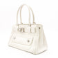 Christian Dior Flightline Shoulder Bag, Leather, White, Silver Hardware, CD Logo