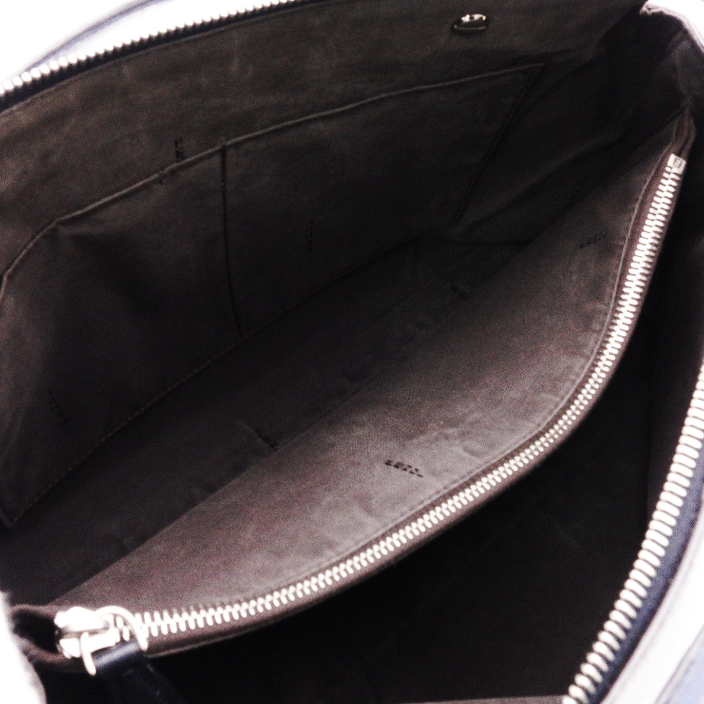 FENDI By the Way Shoulder Bag, Leather, Gray, 2-Way Crossbody, Silver Hardware