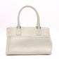 Christian Dior Flightline Shoulder Bag, Leather, White, Silver Hardware, CD Logo
