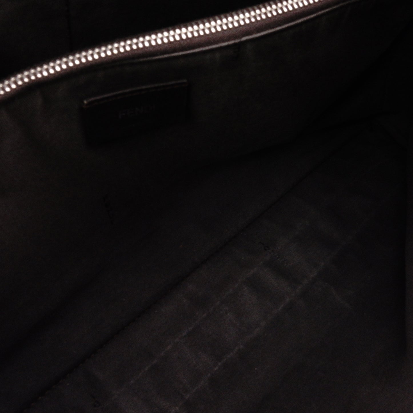 FENDI By the Way Shoulder Bag, Leather, Gray, 2-Way Crossbody, Silver Hardware