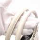 Christian Dior Flightline Shoulder Bag, Leather, White, Silver Hardware, CD Logo