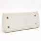 Christian Dior Flightline Shoulder Bag, Leather, White, Silver Hardware, CD Logo
