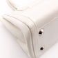 Christian Dior Flightline Shoulder Bag, Leather, White, Silver Hardware, CD Logo