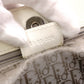Christian Dior Flightline Shoulder Bag, Leather, White, Silver Hardware, CD Logo