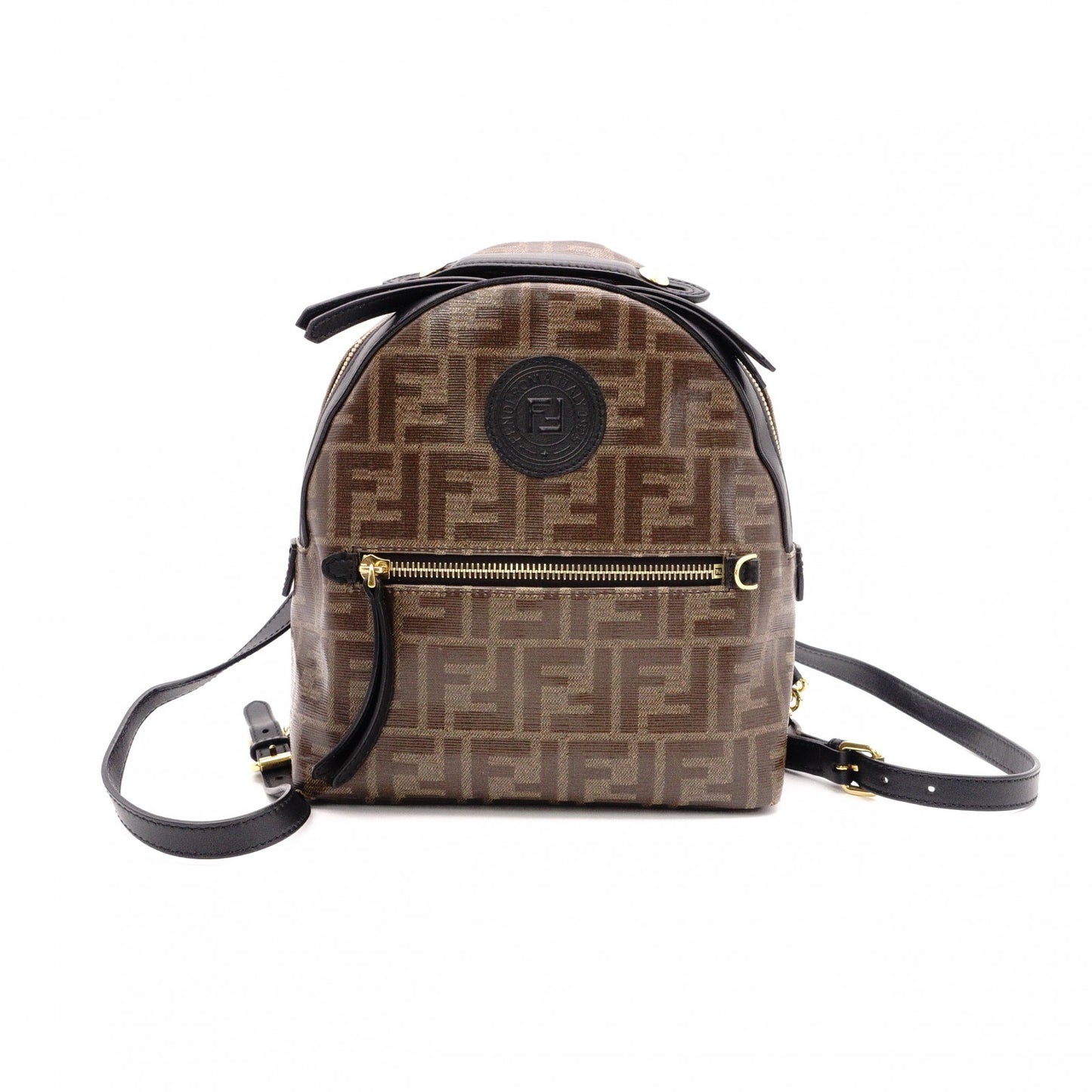 FENDI Mini Backpack Zucca / PVC Brown FF Logo