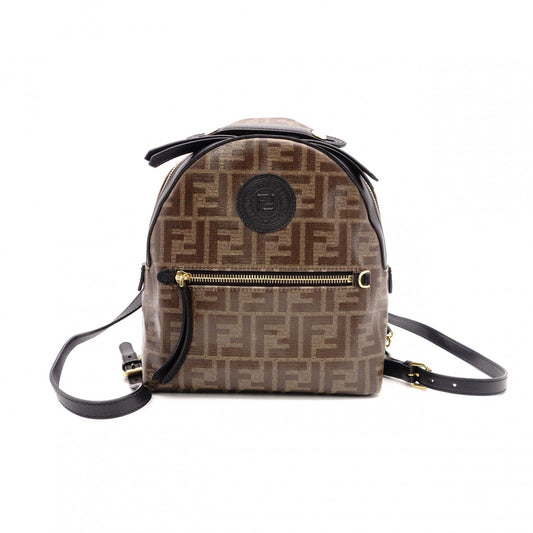 FENDI Mini Backpack Zucca / PVC Brown FF Logo