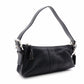 Old Coach Handbag, Leather, Black, Single-Shoulder Bag, Charm, Silver Hardware