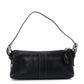 Old Coach Handbag, Leather, Black, Single-Shoulder Bag, Charm, Silver Hardware