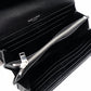 Saint Laurent Cassandra Long Wallet Black Leather Silver Hardware Wallet YSL R8011061