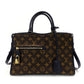 Louis Vuitton LOUIS VUITTON Monogram Canvas Popincourt PM Handbag M43434 Brown × Blue 2-Way Crossbody 7-9-511