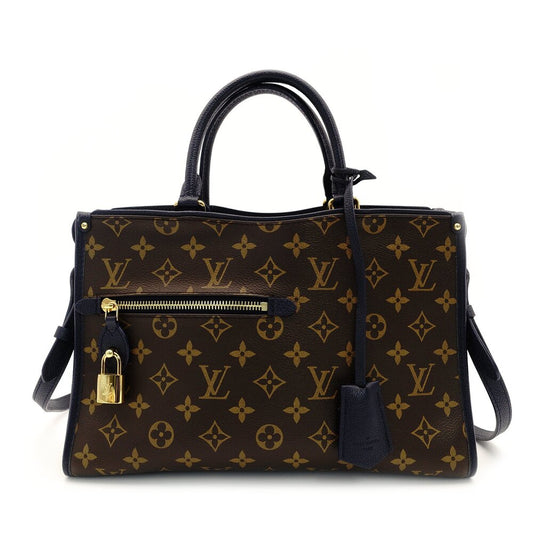 Louis Vuitton LOUIS VUITTON Monogram Canvas Popincourt PM Handbag M43434 Brown × Blue 2-Way Crossbody 7-9-511