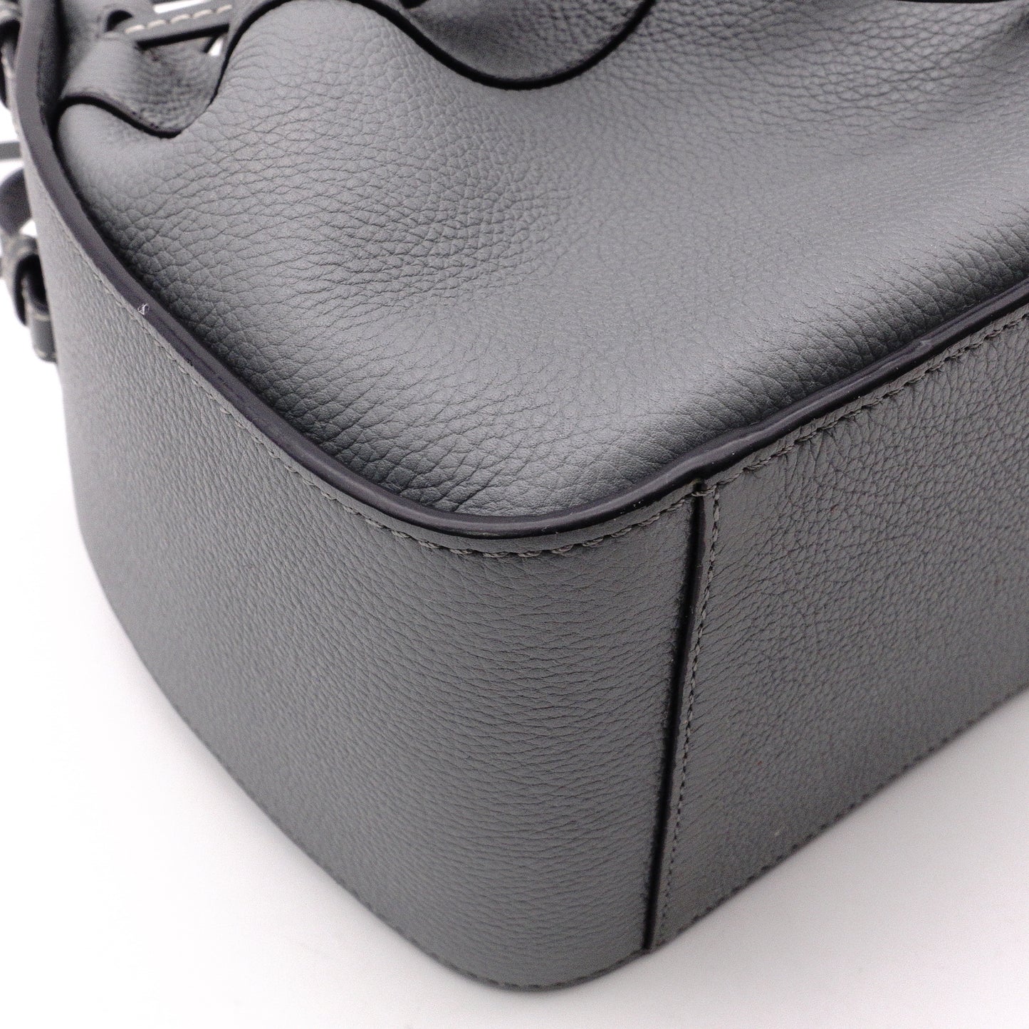 LOEWE Hammock Mini Shoulder Bag, Leather, Gray, 2-Way Crossbody Handbag, Anagram Logo